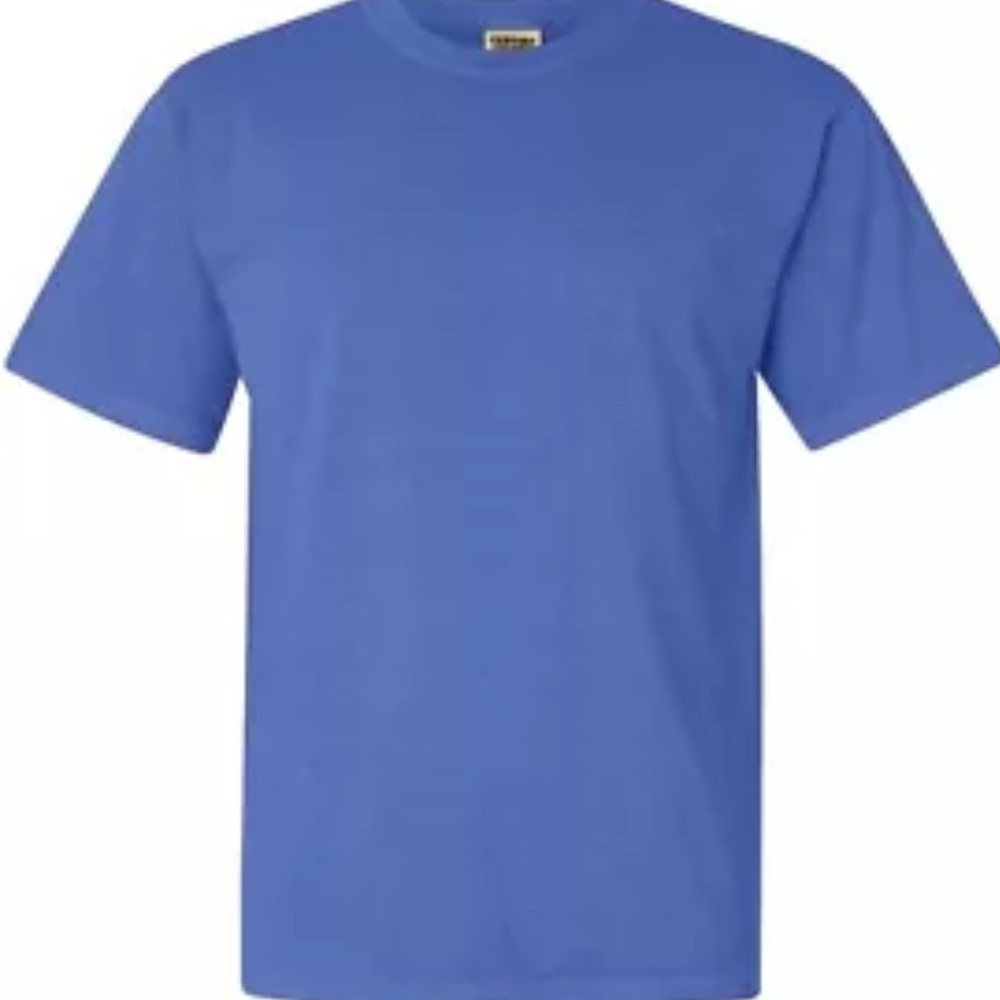 COMFORT COLORS T-SHIRT (1717) ADULT SMALL - NEON BLUE - NEW